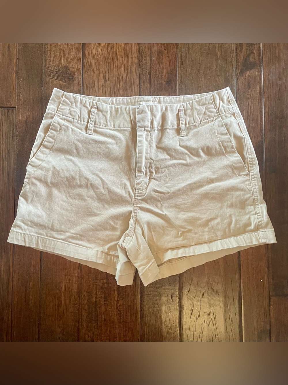 a new day Tan High-Rise Cotton Shorts
